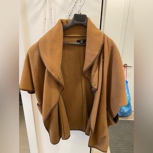 Poncho - size small - brown colours - fleecy material - H & M